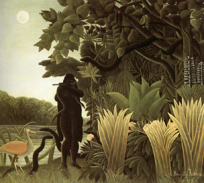 Henri Rousseau The slangenbezweerder china oil painting image
